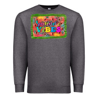 Charcoal Heather summer vibes watermelon Premium Sweatshirt - JahusDesignShop