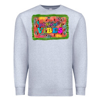 Heather Grey summer vibes watermelon Premium Sweatshirt - JahusDesignShop