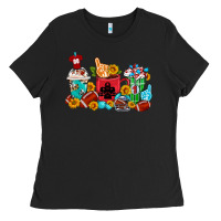 Black Coffee And American Football Coffee Cups Ladies Tee - FaDigitalArtStudio