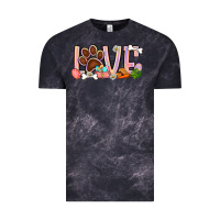 Cloud Black Easter love dog paw Vintage Tee - BundleAndBundleShop