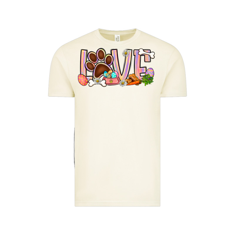 Easter Love Dog Paw Vintage Tee by BundleAndBundleShop | Teevron