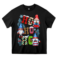 Black ho ho ho gnomes Heavy Core Tee - CowGirlArtShop