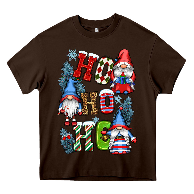 Ho Ho Ho Gnomes Heavy Core Tee by CowGirlArtShop | Teevron