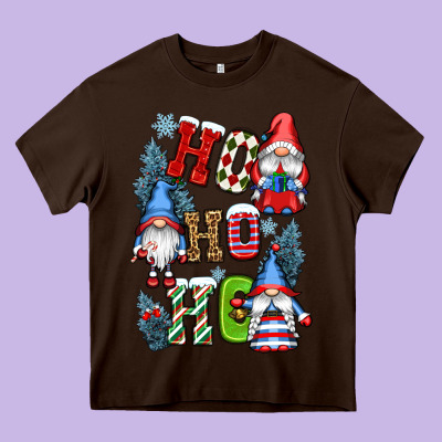 Ho Ho Ho Gnomes Heavy Core Tee Designed By Cowgirlartshop