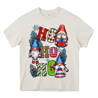 Cream ho ho ho gnomes Heavy Core Tee - CowGirlArtShop