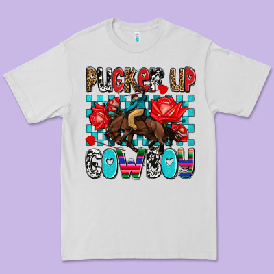 Pucker Up Cowboy Olivia Premium Tee Designed By Oliviacreatesart