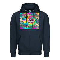 Navy get loaded tea Zipper Hoodie - JahusDesignShop