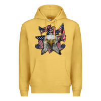 Antique Gold eagle star png Premium Hoodie - SublimationCraftShop