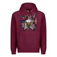 Burgundy eagle star png Premium Hoodie - SublimationCraftShop