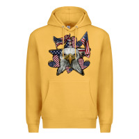 Mustard eagle star png Premium Hoodie - SublimationCraftShop