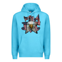 Ocean Blue eagle star png Premium Hoodie - SublimationCraftShop