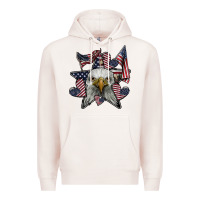 Pale Pink eagle star png Premium Hoodie - SublimationCraftShop