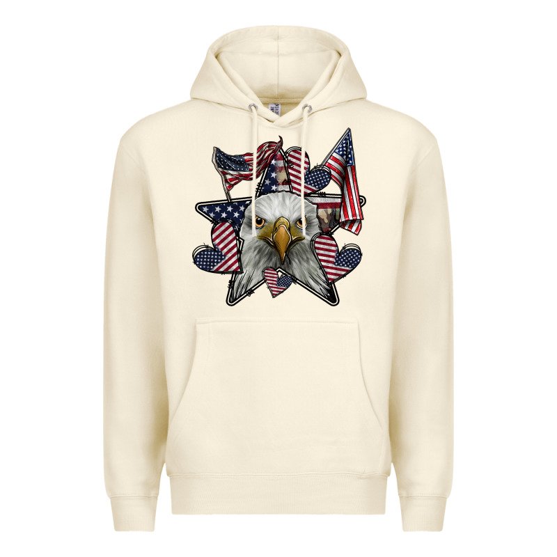 Eagle Star Png Premium Hoodie by SublimationCraftShop | Teevron