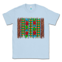 Dusty Blue autism awareness leopard puzzle brush stroke Classic Tee - Artiststas