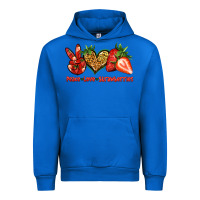 Cobalt peace love strawberries Urban Hoodie - Jasminsmagicworld