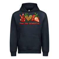 Navy peace love strawberries Urban Hoodie - Jasminsmagicworld
