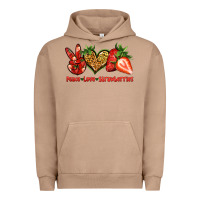 Pigment Burro peace love strawberries Urban Hoodie - Jasminsmagicworld