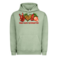 Pigment Oil Green peace love strawberries Urban Hoodie - Jasminsmagicworld