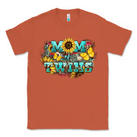 Copper Mom of twins sunflower mothers day Classic Tee - HowdyJamesFarm