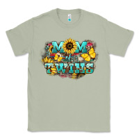 Matcha Mom of twins sunflower mothers day Classic Tee - HowdyJamesFarm