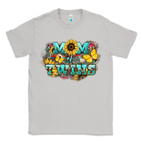 Moon Dust Mom of twins sunflower mothers day Classic Tee - HowdyJamesFarm