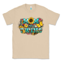 Mushroom Mom of twins sunflower mothers day Classic Tee - HowdyJamesFarm