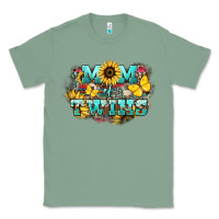 Sage Mom of twins sunflower mothers day Classic Tee - HowdyJamesFarm