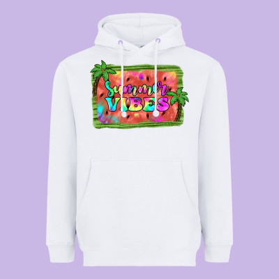 Summer Vibes Watermelon Heavyweight Hoodie Designed By Jahusdesignshop