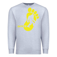 Heather Grey bigfoot Premium Sweatshirt - artisFamous