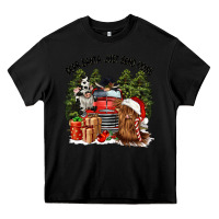 Black dear santa just send cows Heavy Core Tee - CowGirlArtShop