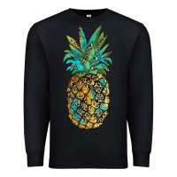 Black leopar turquoise pineapple Premium Sweatshirt - JahusDesignShop