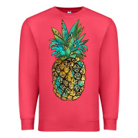 Cardinal leopar turquoise pineapple Premium Sweatshirt - JahusDesignShop