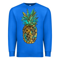 True Royal leopar turquoise pineapple Premium Sweatshirt - JahusDesignShop