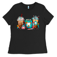 Dentist Coffee Cups Ladies Tee | Teevron