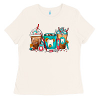 Bone Dentist Coffee Cups Ladies Tee - FaDigitalArtStudio