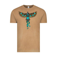 Vintage Camel turquoise thunderbird Vintage Tee - RanaPortraitStore