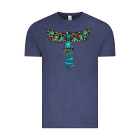Vintage Denim turquoise thunderbird Vintage Tee - RanaPortraitStore