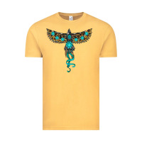 Vintage Mustard turquoise thunderbird Vintage Tee - RanaPortraitStore