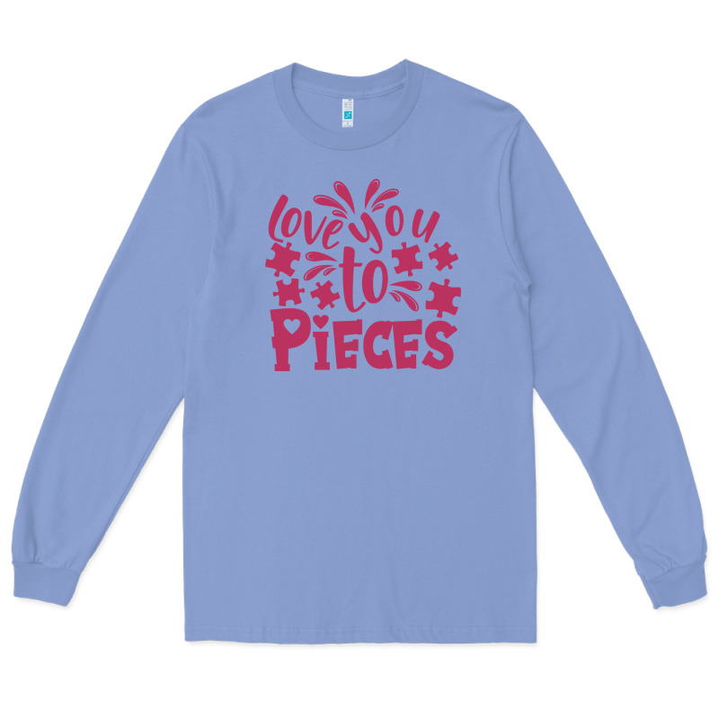 Love You To Pieces Long Sleeve Tee by CowhideDigitalArt | Teevron