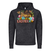 Vintage Black Happy Easter Vintage Hoodie - LillyAllenDesigns