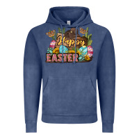 Vintage Denim Happy Easter Vintage Hoodie - LillyAllenDesigns