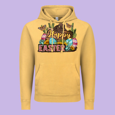 Happy Easter Vintage Hoodie Designed By Lillyallendesigns