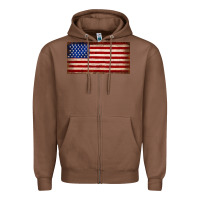 Chestnut American flag Zipper Hoodie - JahusDesignShop