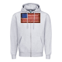 Heather Grey American flag Zipper Hoodie - JahusDesignShop