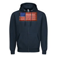 Navy American flag Zipper Hoodie - JahusDesignShop
