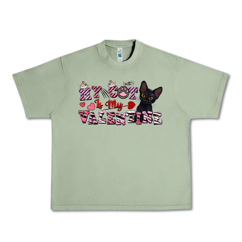 My Cat Is My Valentine Urban Heavy Tee by FaDigitalArtStudio | Teevron