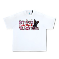 White my cat is my valentine Urban Heavy Tee - FaDigitalArtStudio