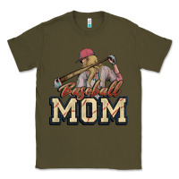 Army Green Baseball mom Classic Tee - HowdyJamesFarm