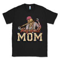 Black Baseball mom Classic Tee - HowdyJamesFarm