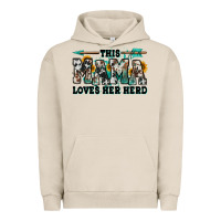 Pigment French Oak this mama loves her herd goats Urban Hoodie - Jasminsmagicworld